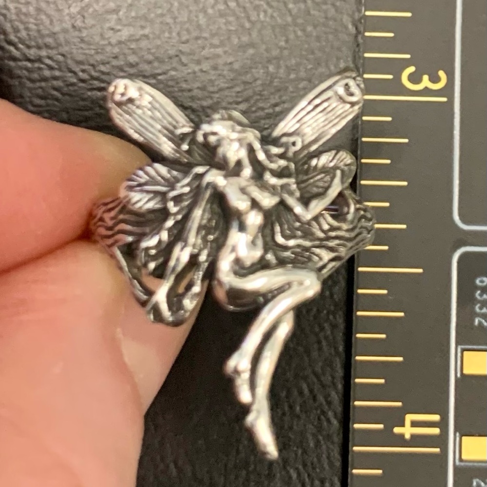 Sterling silver fairy ring. Size 5. - Picture 4 of 5